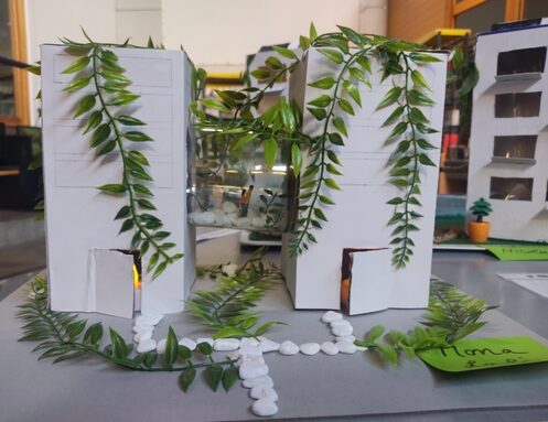 Maquette de jardin urbain